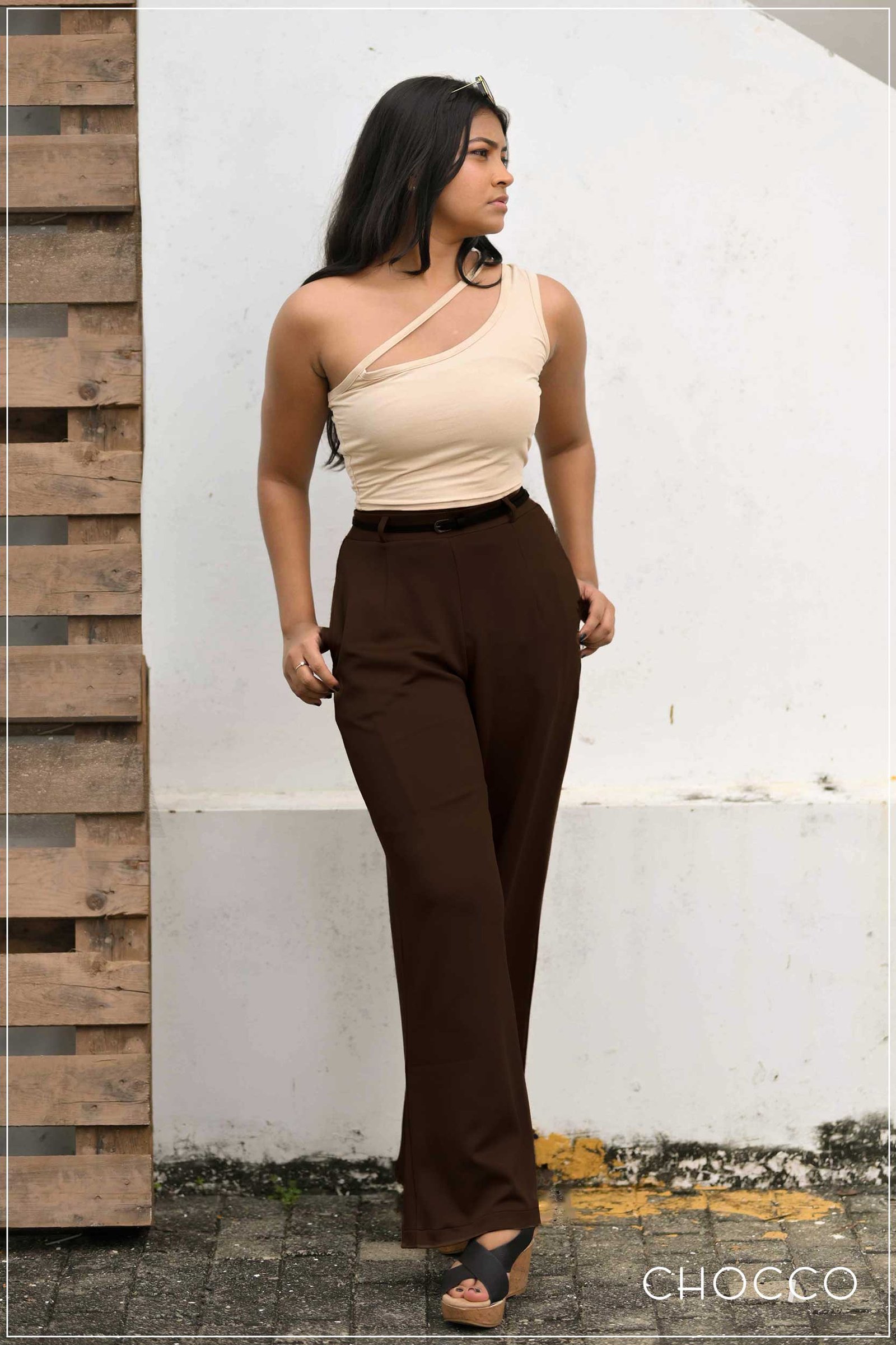 CHOCCO Heritage Hue Luxe High Waist Wide Leg Pant