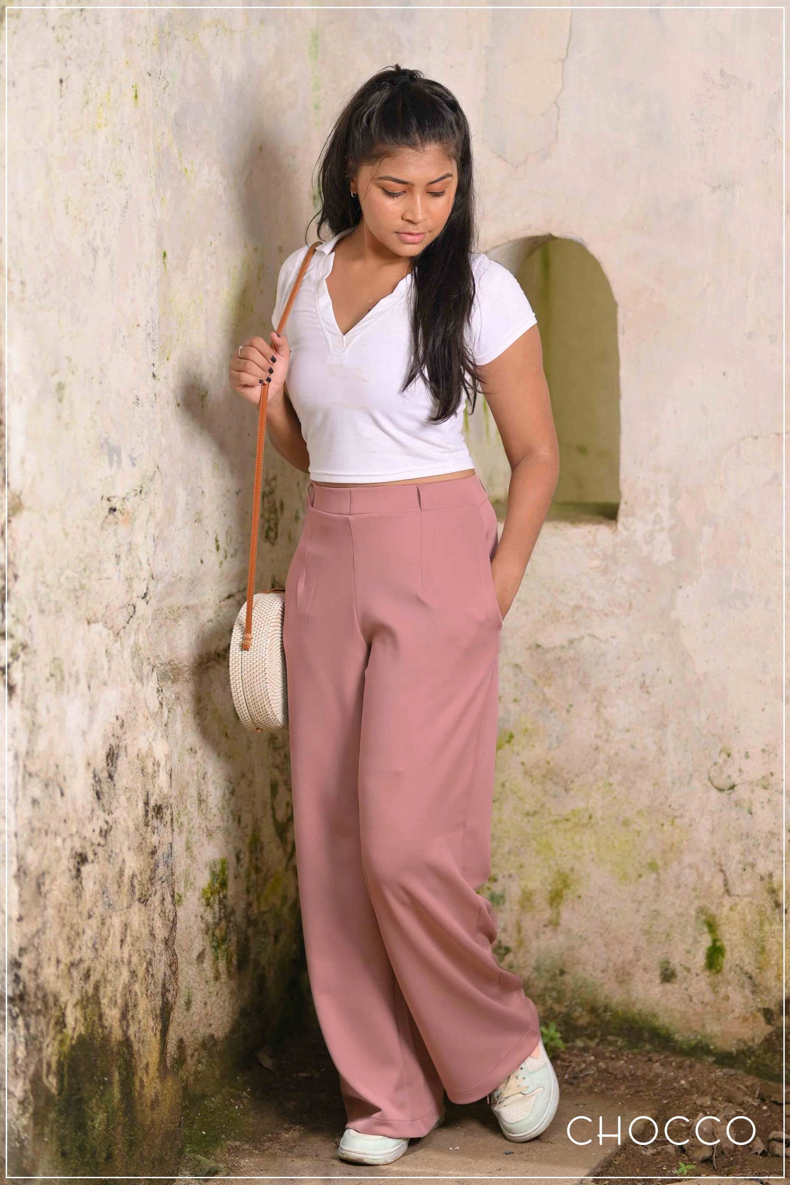 CHOCCO Heritage Hue Luxe High Waist Wide Leg Pant