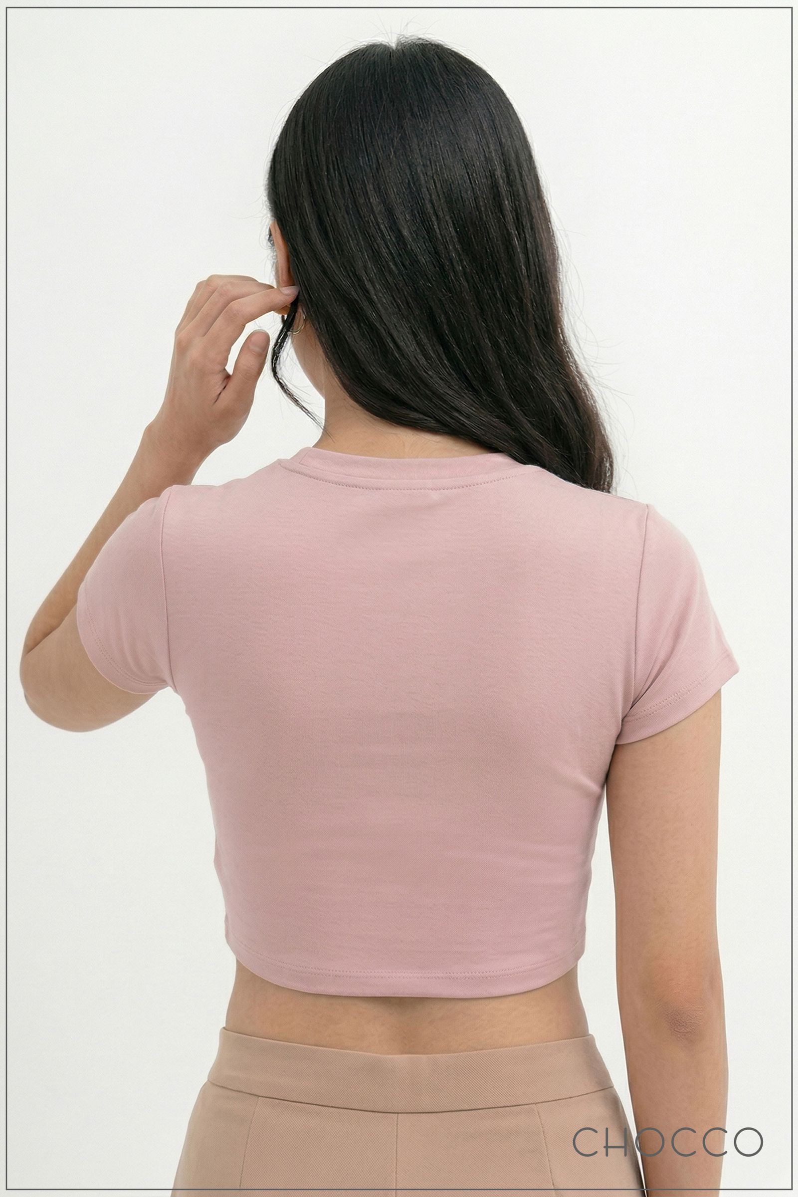 CHOCCO Mod V-Hem Crop Top