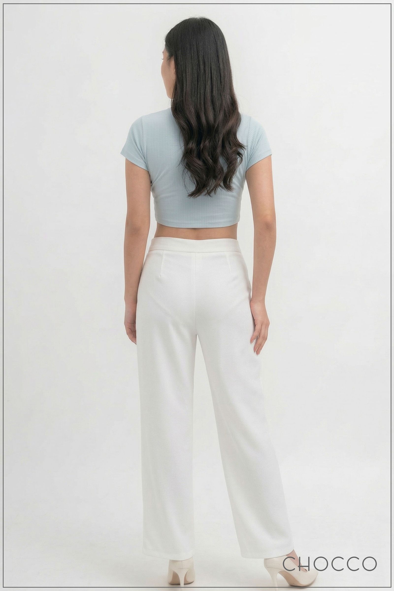 CHOCCO Straight Leg High-Waist Pant